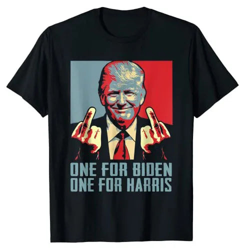 Trump Middle Finger Biden Harris Republican T-Shirt